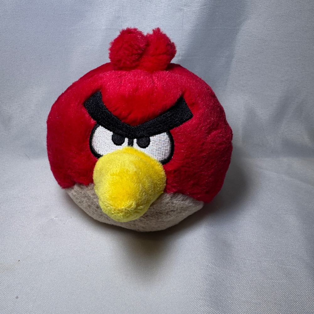 Angry Birds Red Bird Plush 5 inch Stuffed Toy Commonwealth 2010 Rovio the Flock